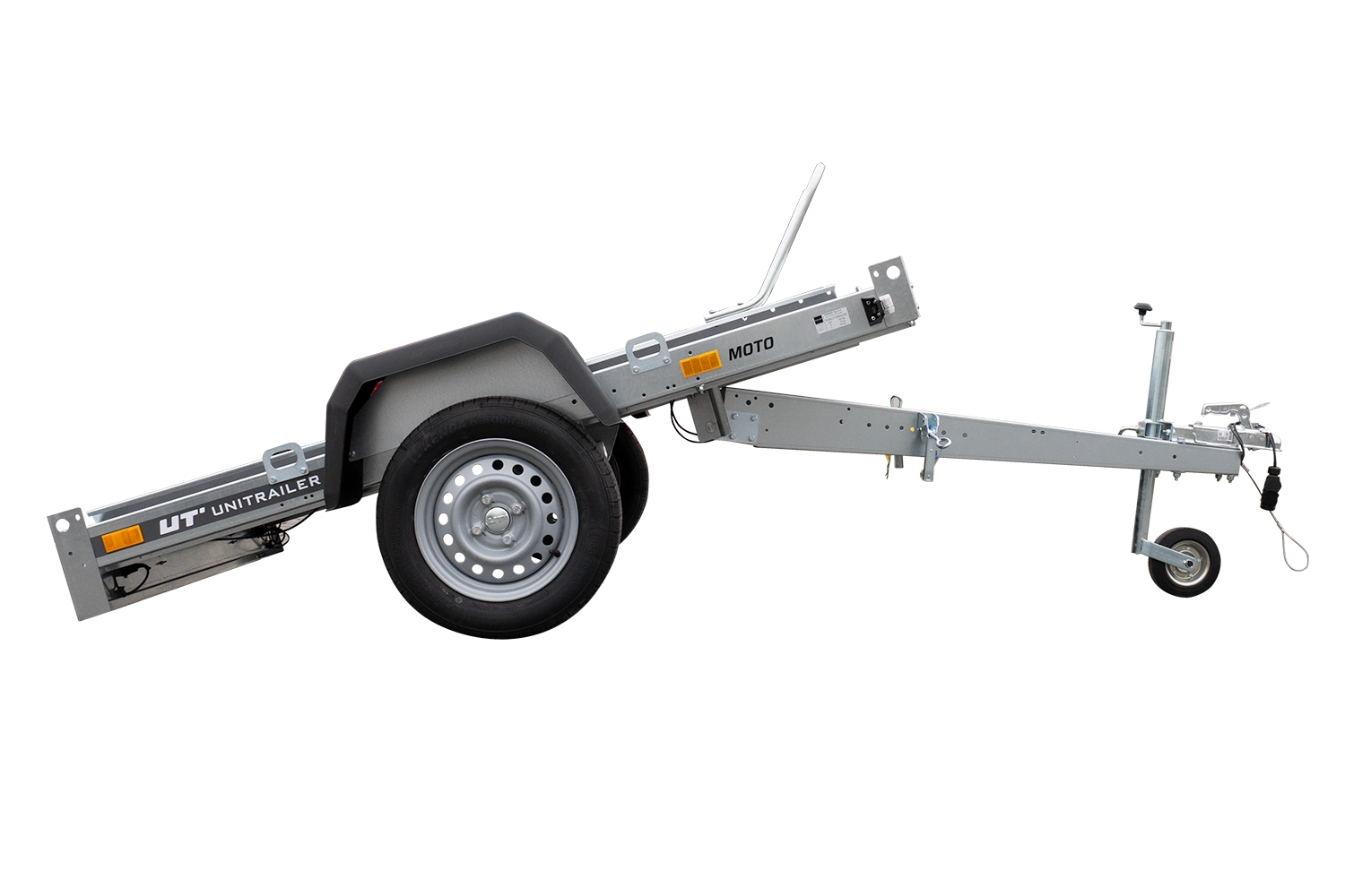 Przyczepa motocyklowa Unitrailer MOTO 3 na 3 motocykle – wynajem Wrocław Rent2Ride – miniatura 4