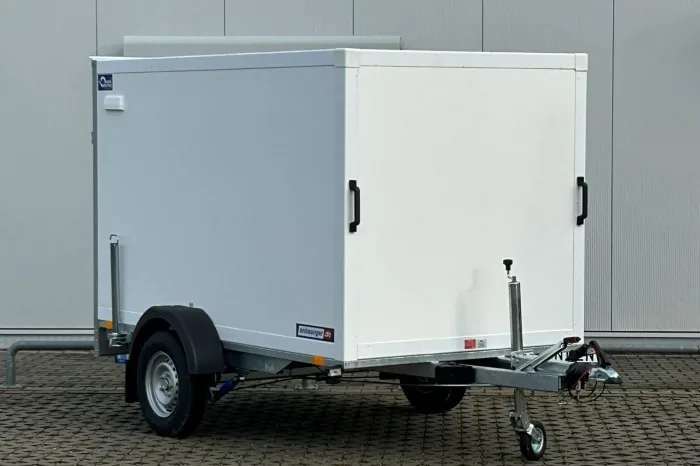Przyczepa furgon Blyss FR1326/150HL – zamknięta przyczepa kontenerowa, wynajem Wrocław Rent2Ride